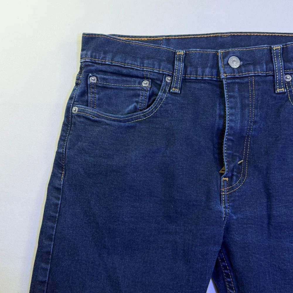 Levis 502 Regular Taper Mens Jeans Blue Indigo Stretch Denim 32x28